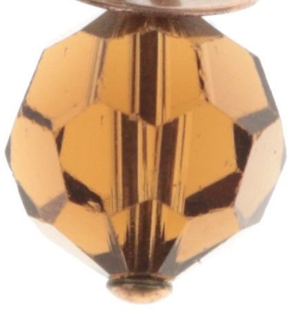 image for Earring stud dangling La Maitresse Brown / Green  