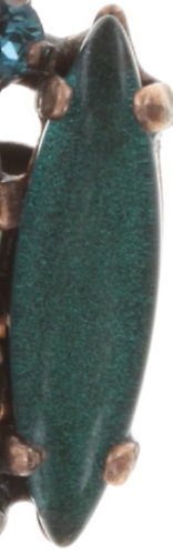 image pour Clou d'oreille La Maitresse Marron / Vert  