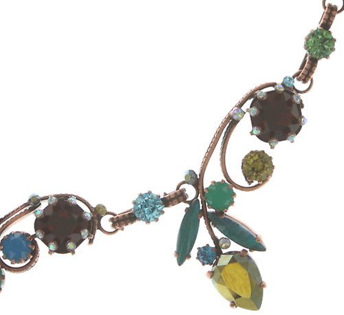 image for Necklace Collier La Maitresse Brown / Green  