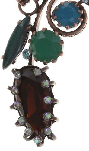 image for Necklace Collier La Maitresse Brown / Green  