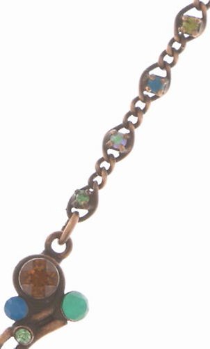 image for Necklace La Maitresse Brown / Green  