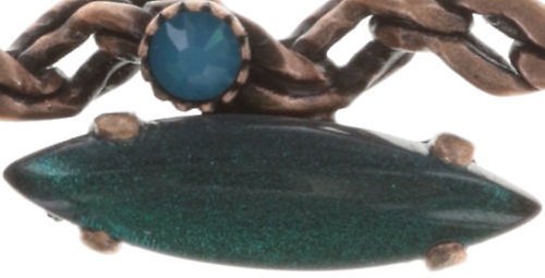 image for Necklace La Maitresse Brown / Green  