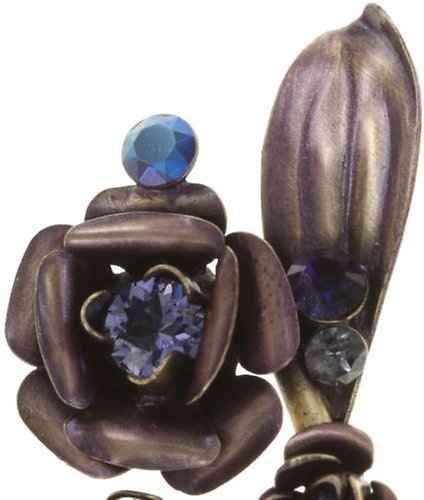 image for Earring Clip In Honor of the Rose Blue  