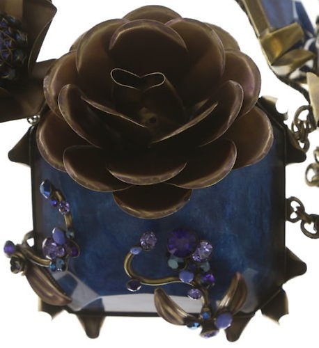 image for Necklace Collier In Honor of the Rose Blue  