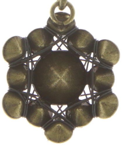 image for Necklace pendant Bended Lights orange  