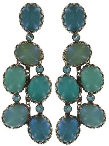 image pour Clou d'oreille pendant Melody Drops Vert  