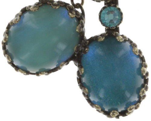 image for Earring Stud Dangling Melody Drops Green  