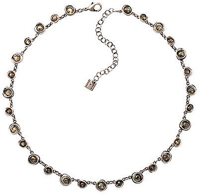 image for Necklace Sparkle Twist Dark Brown crystal bronze shade 