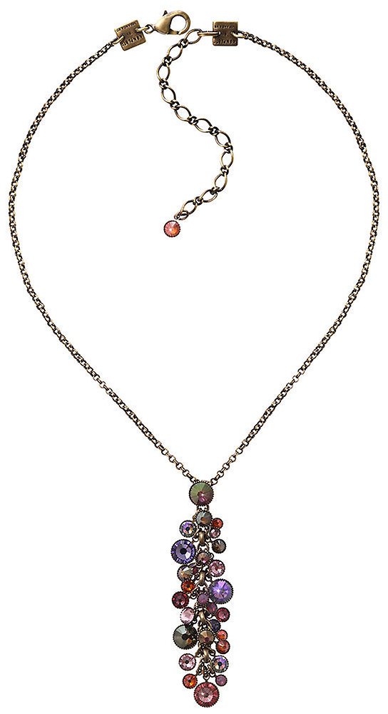 image for Necklace Pendant Waterfalls lila/dark rose  