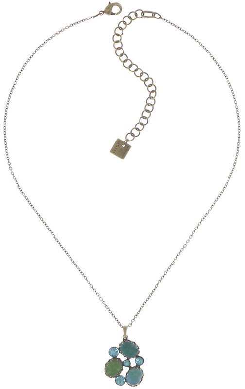 image for Necklace Pendant Melody Drops Green  