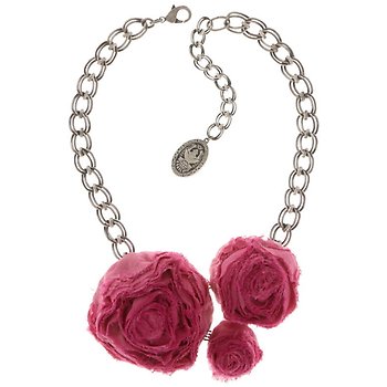 image for Necklace Rugs and Roses pink  