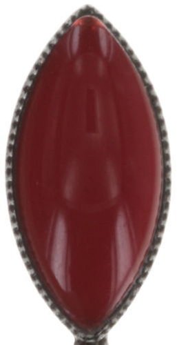 image pour Clou d'oreille pendant Dangling Navette Rouge  