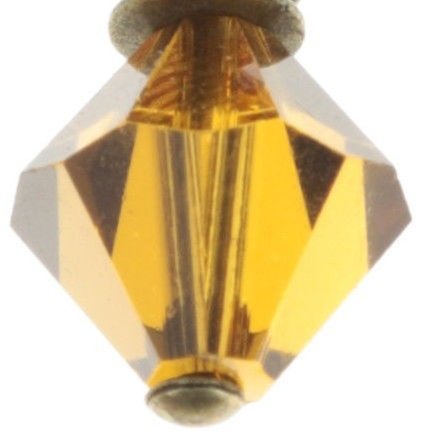 image for Earring Stud Dangling Stone Rhythm Brown  