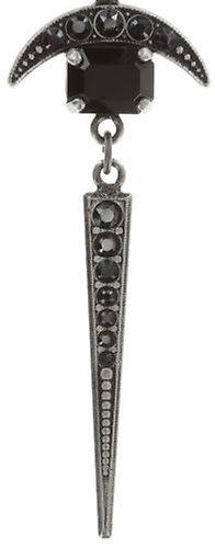 image for Necklace-Y Art Deco Oriental Black  