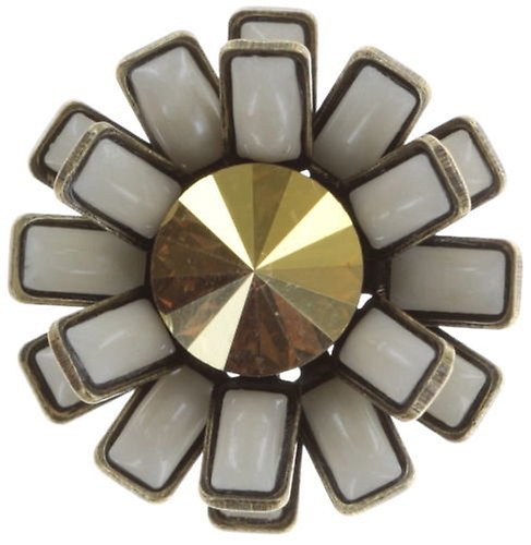 image for Pin Love You Love You Not White crystal metallic sunshine small