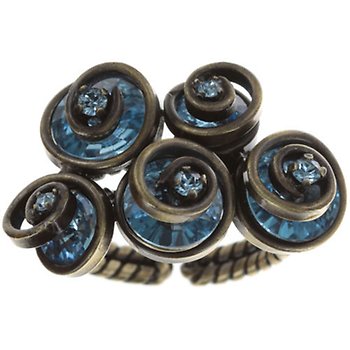 image pour Ring Classic Twist blue Aquamarine 