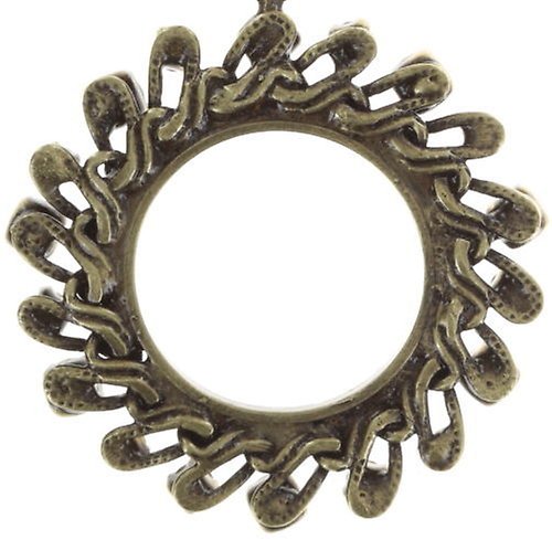 image pour Clou d'oreille pendant Stone Rhythm Beige  