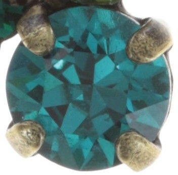 image for Earring Stud Stone Rhythm Green  