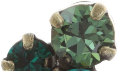image for Earring Stud Stone Rhythm Green  
