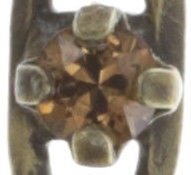 image for Earring Stud Dangling Stone Rhythm Beige  