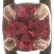 image pour Clou d'oreille pendant Stone Rhythm Rouge  