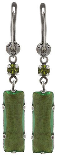 image pour Boucles d'oreilles pendantes To Katharine With Love II Vert  21 X 7 mm
