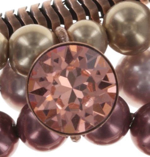 image for Necklace Collier Chameleon Brown / Pink  