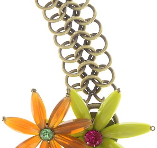 Bild für Halskette Collier Daisy Riot Orange / Gelb  