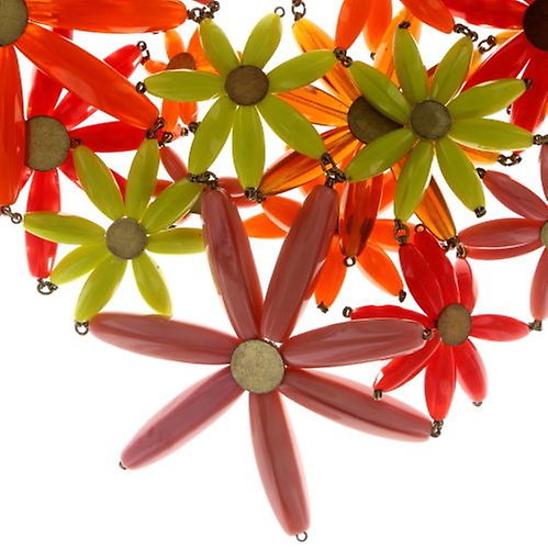 image for Necklace Collier Daisy Riot Orange / Yellow  