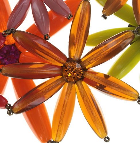 image for Necklace Collier Daisy Riot Orange / Yellow  