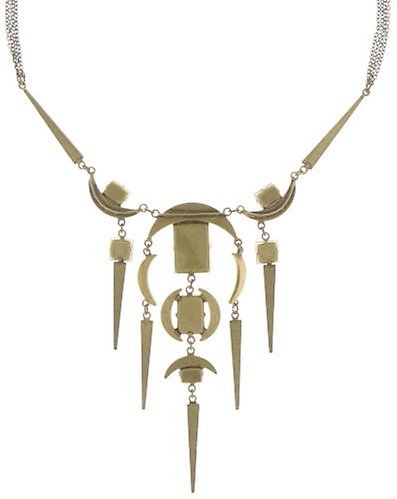 image pour Collier-Y Art Deco Oriental Beige  