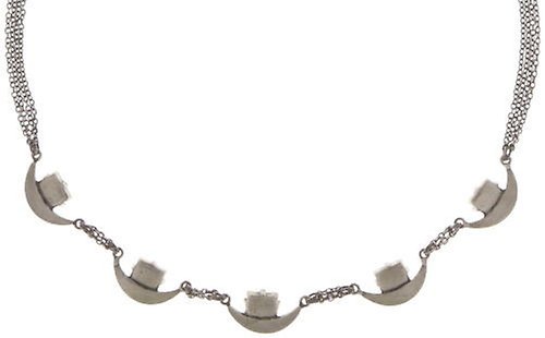 image pour Collier Art Deco Oriental Blanc  