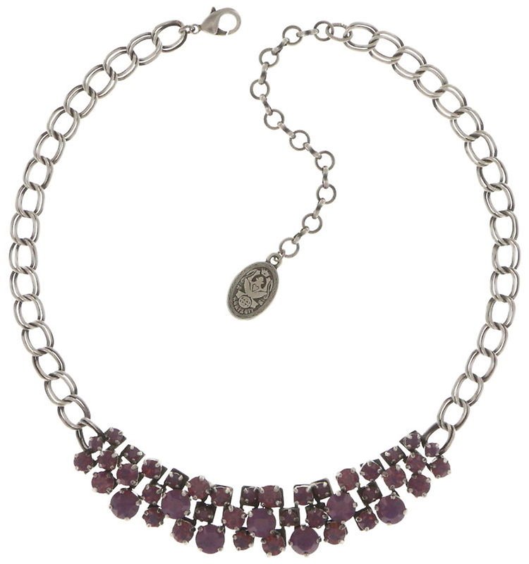 image for Necklace Love Me Tender, Love Me Sweet Dark Pink cyclamen opal 