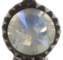 image for Earring Dangling Melody Drops White / Grey  