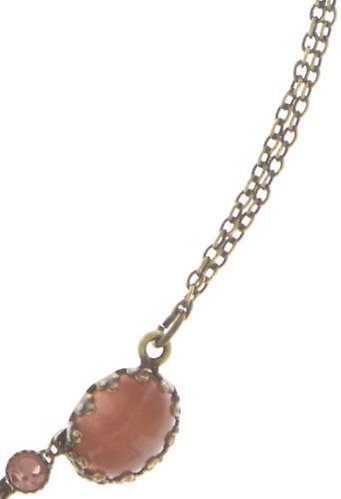 image for Necklace Melody Drops Brown / Green  