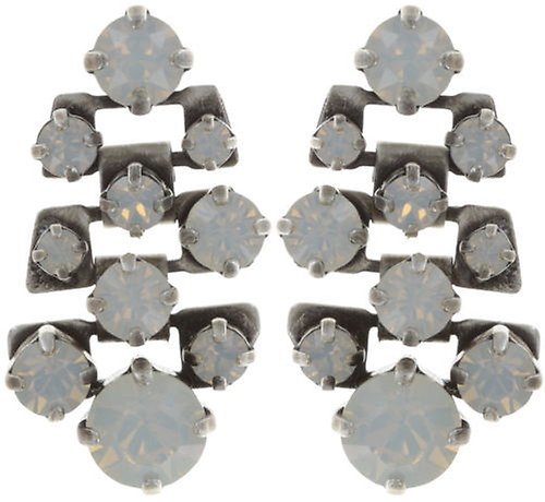 image for Earring Stud Dangling Love Me Tender, Love Me Sweet White white opal 