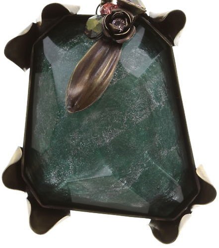 image for Necklace Pendant In Honor of the Rose Green  