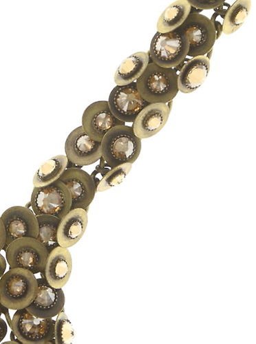 image for Necklace-Y Reptile Meteor Beige crystal golden shadow 