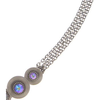 image for Necklace Reptile Meteor blue/violet  
