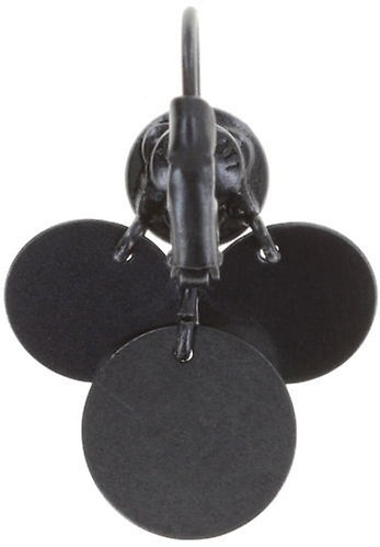 image for Earring Eurowire Dangling Reptile Meteor Black jet hematite 