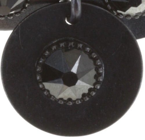 image for Earring Eurowire Dangling Reptile Meteor Black jet hematite 