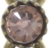 Bild für Ohrstecker baumelnd Byzantine peach/lila  