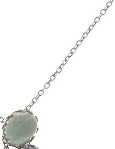image pour Collier pendant Melody Drops Blanc / Gris  