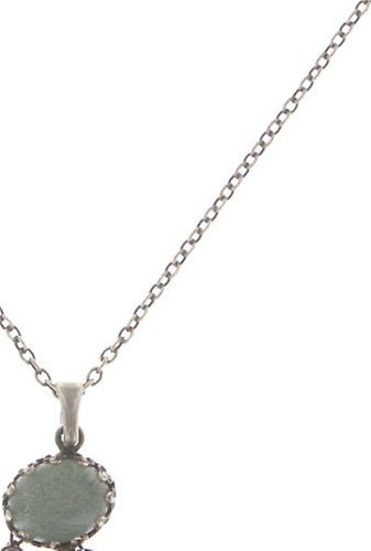 image for Necklace pendant Melody Drops White / Grey  
