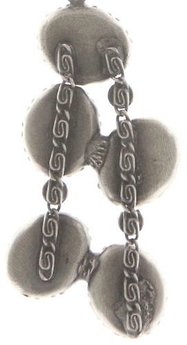 image for Necklace pendant Melody Drops White / Grey  