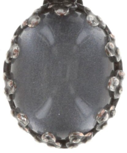 image for Earring Dangling Melody Drops White / Grey  