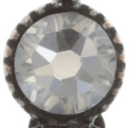 image for Earring Dangling Melody Drops White / Grey  