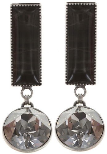 image for Earring Stud Dangling Float to the Rhythm Black  