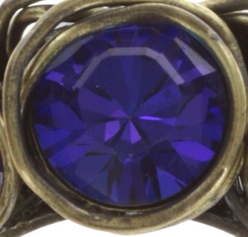 image for Ring Sparkle Twist Blue / Lila crystal heliotrope 