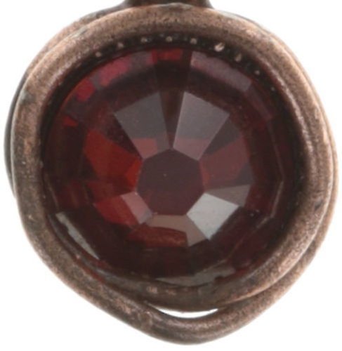 image pour Boucles d'oreilles pendantes Sparkle Twist Rouge / Orange crystal red magma 